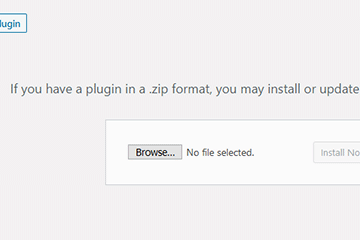 WordPress 添加插件屏幕。