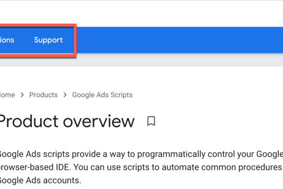 谷歌广告脚本页面上的部分