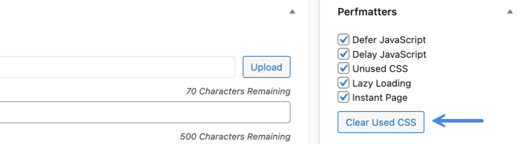 清除单个页面/文章中使用的 CSS