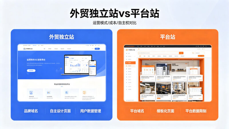 外贸独立站vs平台站
