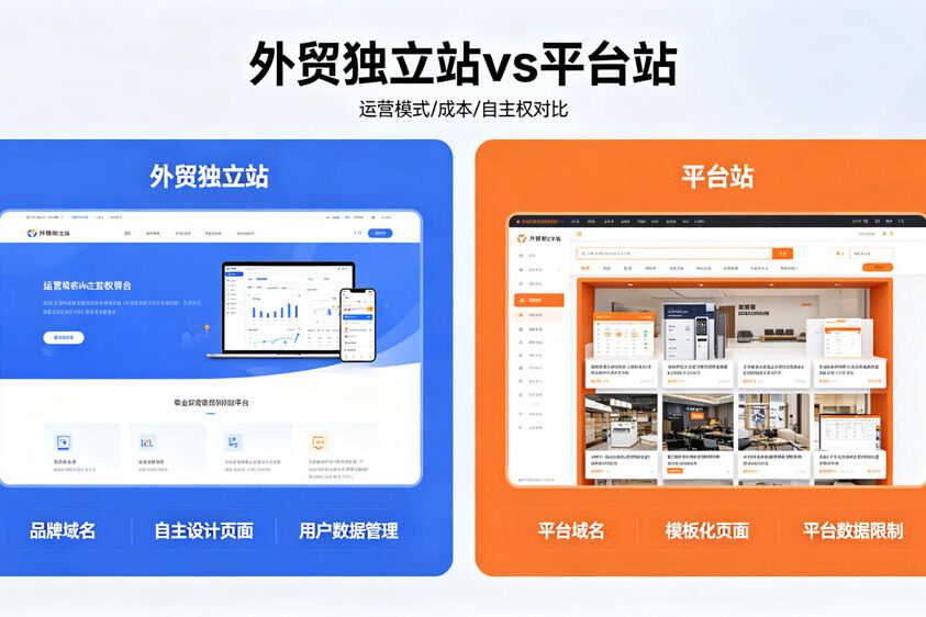 外贸独立站vs平台站
